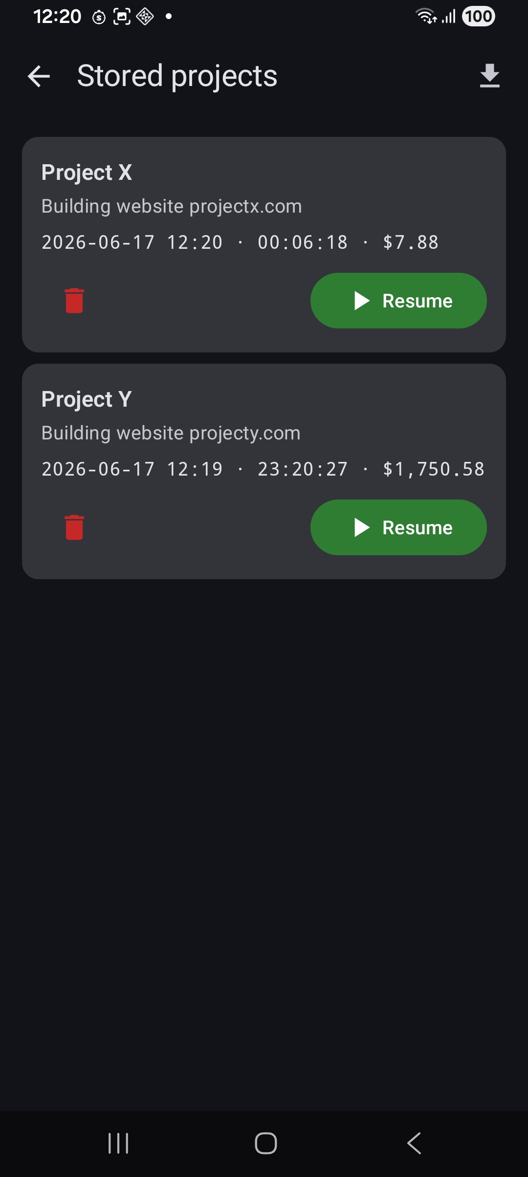 TCKR projects